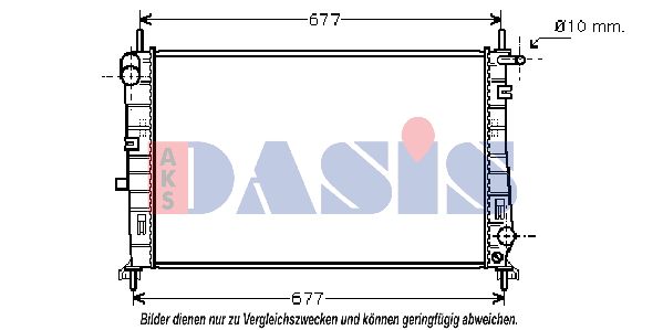 AKS DASIS Радиатор, охлаждение двигателя 090920N